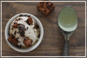 ice cream truffle brownie sundae