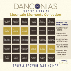 Mountain Moments Chocolate Truffle Brownies Tasting Map