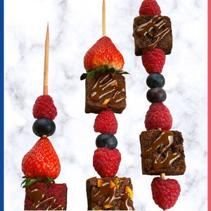 Brownie Kabob Recipe for Memorial Day July 4th and more!