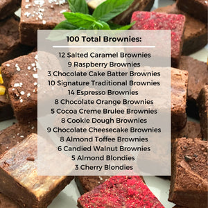 100 Total Brownies using Natural Premium Ingredients